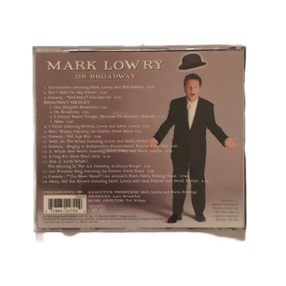 Mark Lowry on Broadway‎ CD - NWOT - Picture 3 of 3